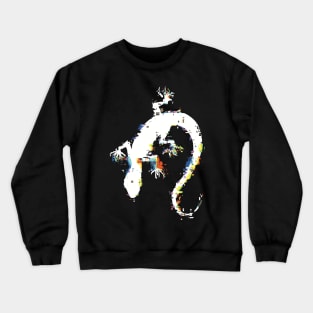 SL4 SL Korean Manhwa Anime Black and White Glitch Lizards Mark Villain Logo Player Killer PK Symbol Cool Silhouette x itsMePopoi September 2023 Crewneck Sweatshirt